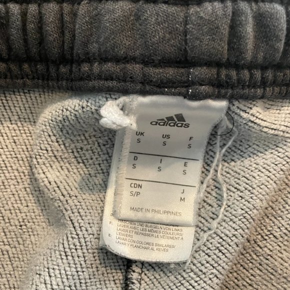 Adidas Size Small Grey/White Sweat Pants - Picture 4 of 4